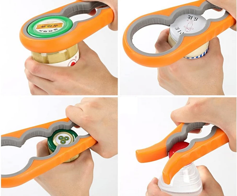 Universalus 4-in-1 stiklainio ir butelio atidarytuvas 22,5 cm
