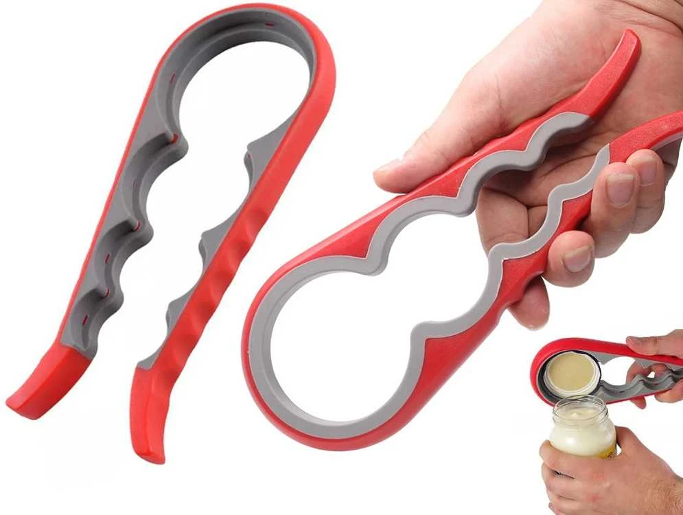 Universalus 4-in-1 stiklainio ir butelio atidarytuvas 22,5 cm