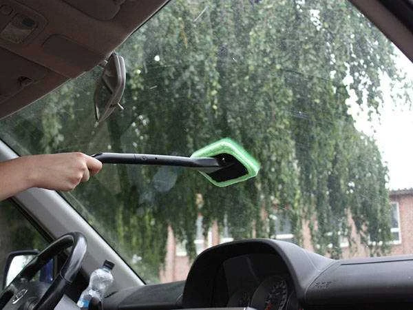 Valymo šepetys langams su mikrofibra ir pasukama galvute, 42,5 cm
