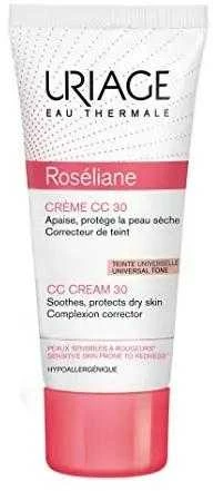Uriage Roséliane CC Kreminis SPF30 apsauginis CC veido kremas jautriai / į paraudimą linkusiai odai, atspalvis: Universal Tone, 40 ml