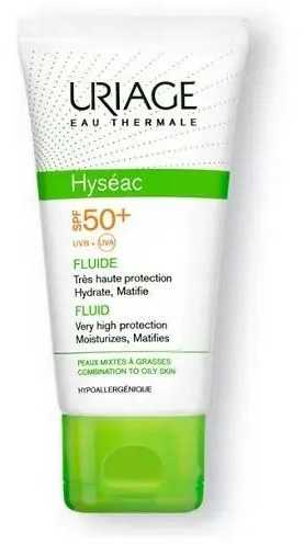 Apsauginė veido emulsija Uriage Hyseac SPF50+, 50 ml