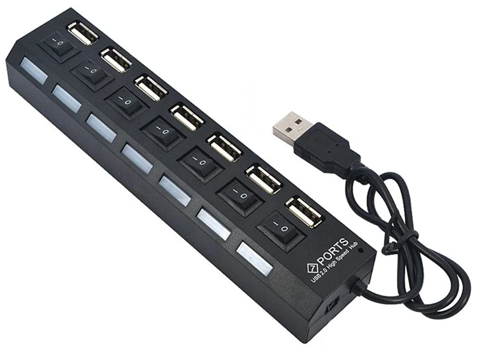 Fusion USB šakotuvas 7 portų 2.0