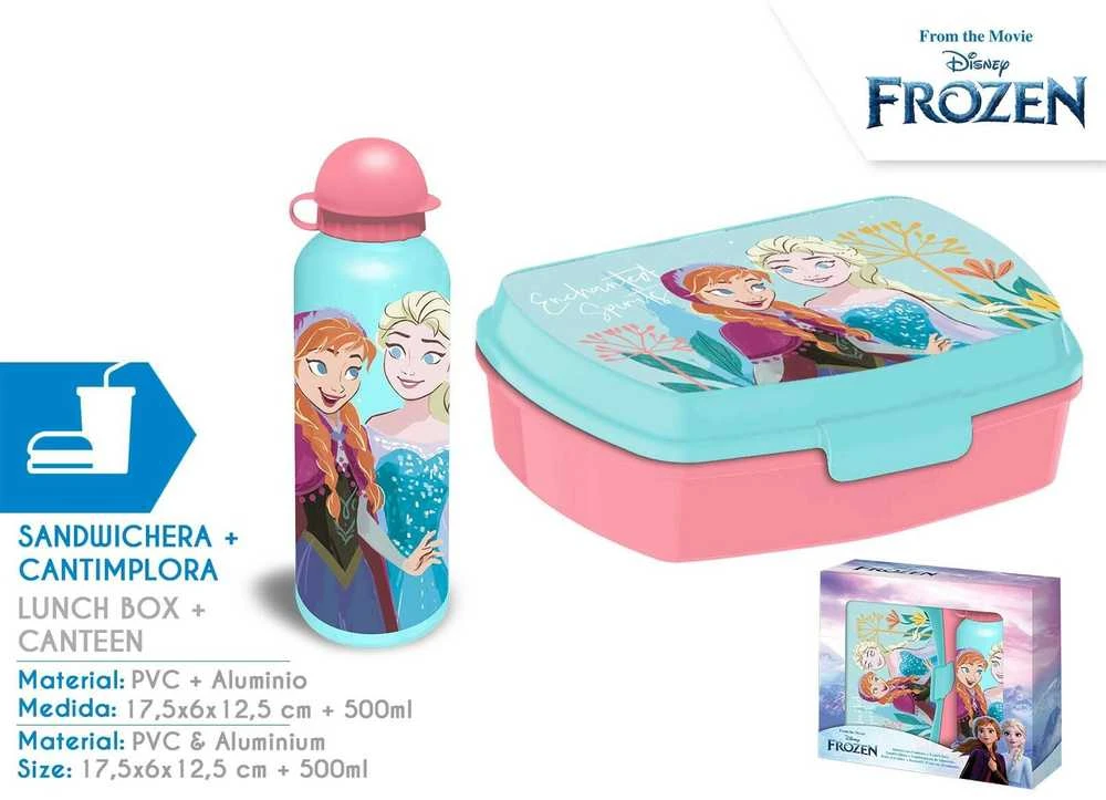 Kids Euroswan Užšaldytas aliuminio butelis 500 ml + pietų dėžutė