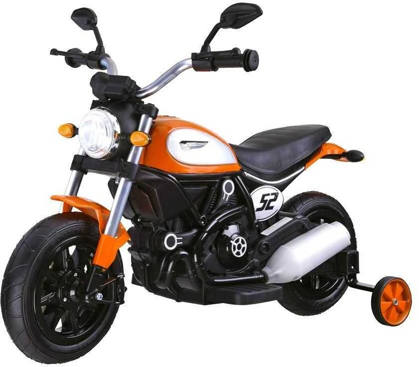 Jokomisiada Akumuliatorinis motociklas vaikams Street Bob PA0235 | spalva: oranžinė aprašymas - Prekės nuotrauka