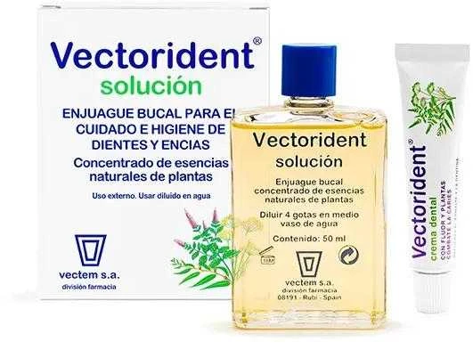 Vectem Vectorident Oral Solution burnos tirpalas skirtas dantims valyti ir dantų bei dantenų priežiūrai 50ml