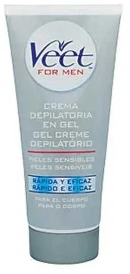 Veet For Men Sensitive Skin Depilatory Kreminis vyrų depiliacinis kremas, 200ml