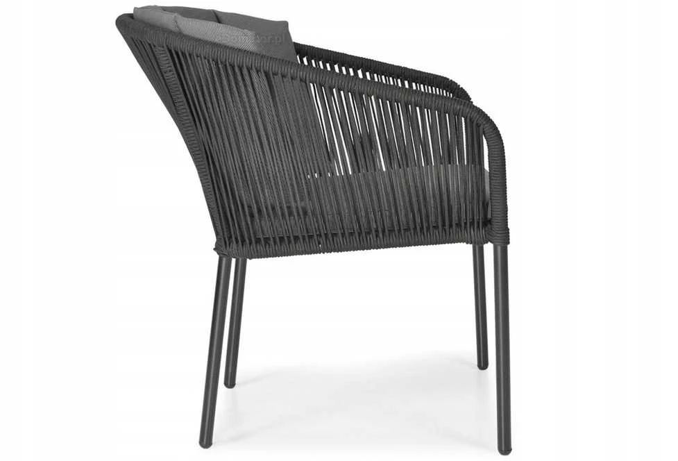 Victoriar Sodo Kėdė – Pilka su Pagalve, 59 × 60 × 92 cm