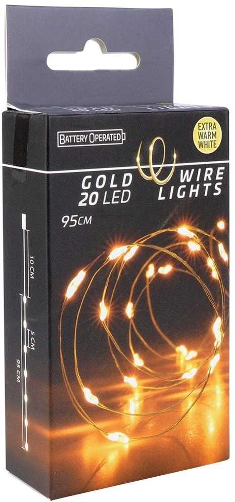 Vielinė kalėdinė girlianda 20 LED 95 cm