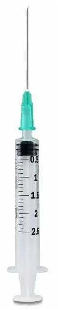 Syringe Pic 2,5ml 0,8X40mm švirkštai 100 Uvnt