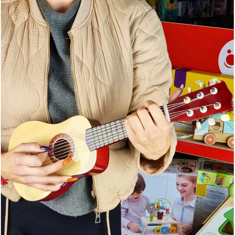 Viga Akustinė gitara vaikams 21 colio 6 stygų natūrali