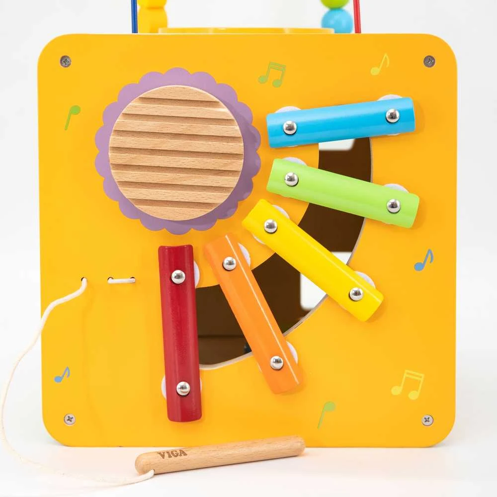 Viga Toys Viga edukacinė medinė kubelių užduočių dėžė 5in1