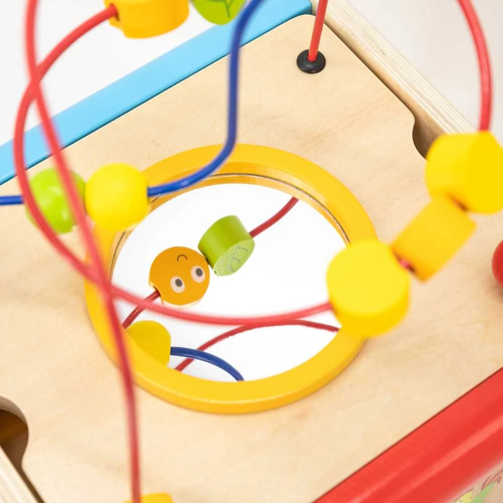Viga Toys Viga edukacinė medinė kubelių užduočių dėžė 5in1