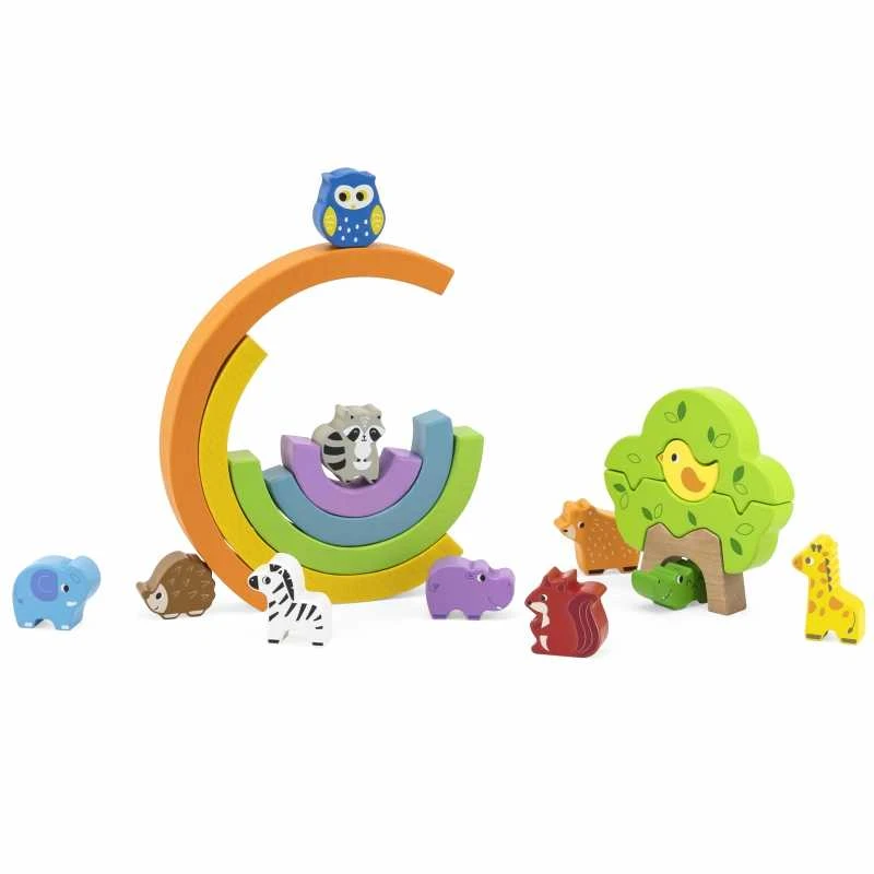 Viga Toys Viga medinis balansiniai kubeliai 18M+ 44590