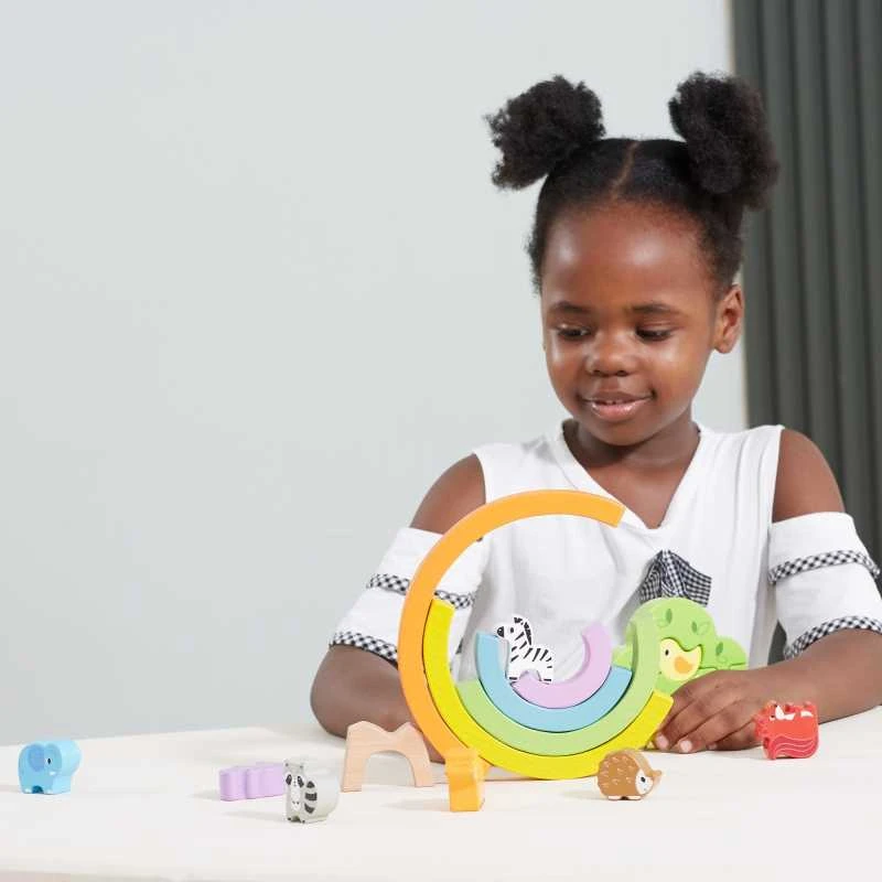 Viga Toys Viga medinis balansiniai kubeliai 18M+ 44590