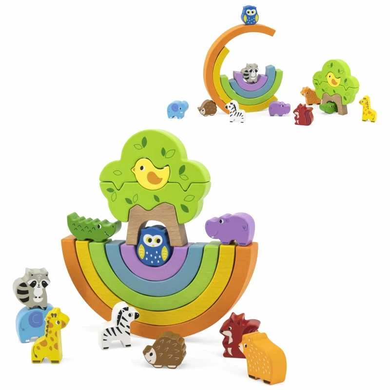 Viga Toys Viga medinis balansiniai kubeliai 18M+ 44590