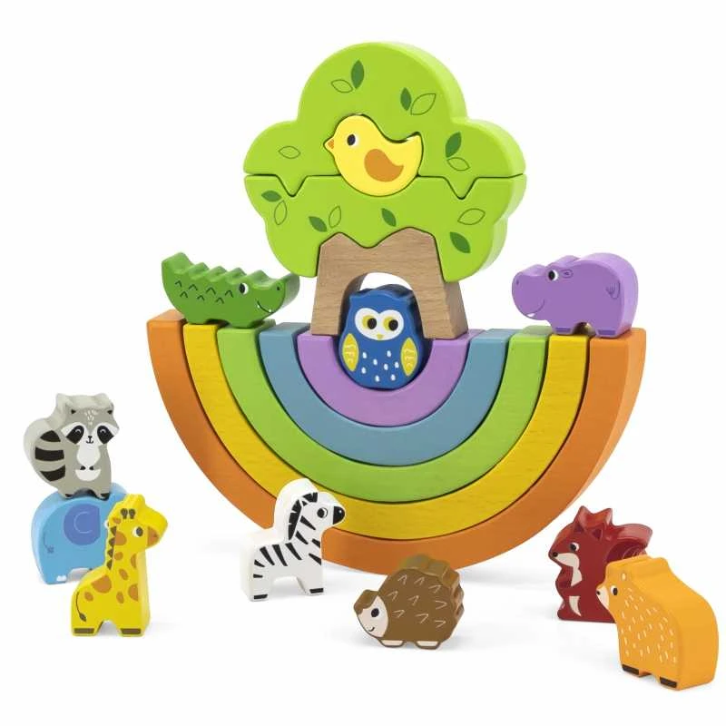 Viga Toys Viga medinis balansiniai kubeliai 18M+ 44590