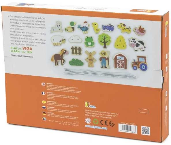 „Viga“ mediniai žibintų tarpininkai gyvūnai Montessori ūkyje