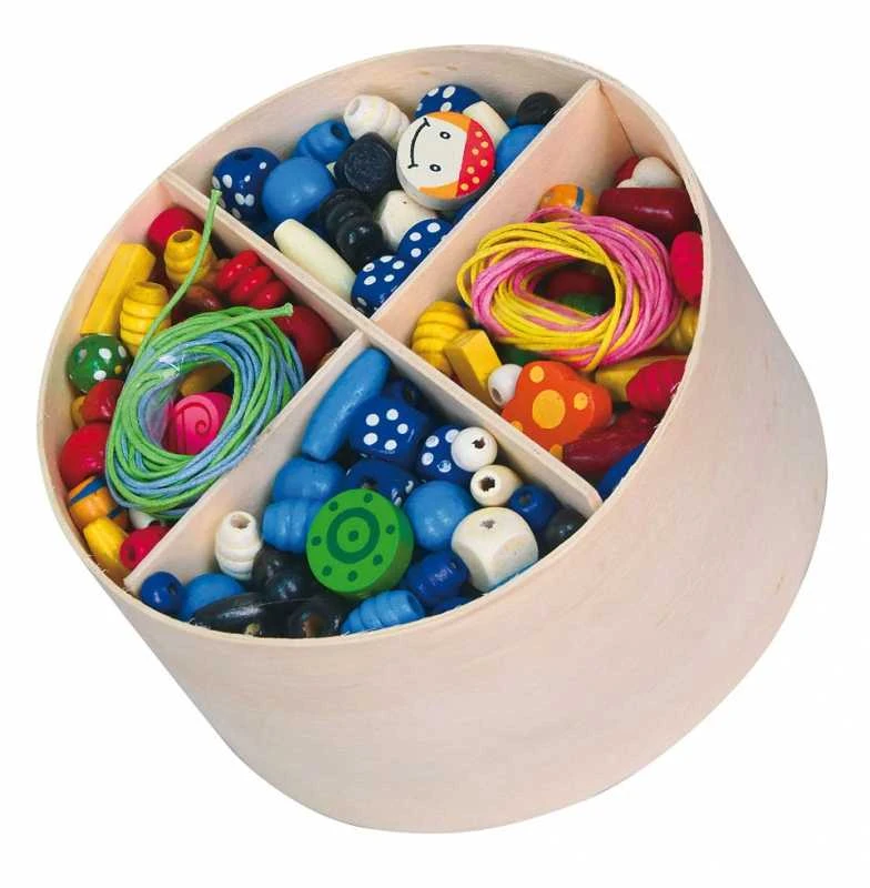 Viga New Classic Toys Įvairiaspalvių karoliukų rinkinys