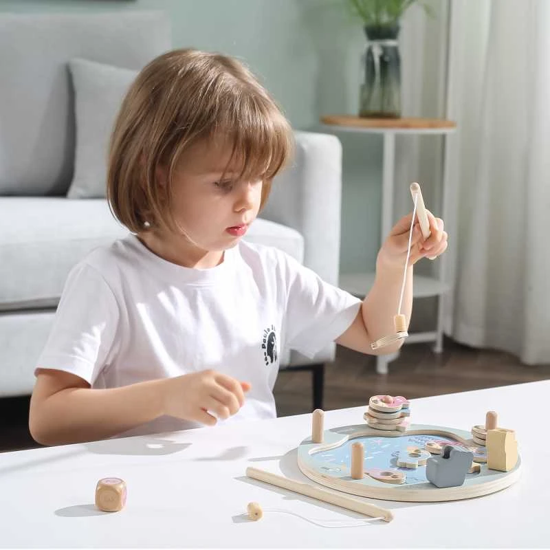 Viga Toys Viga Žaidimų Rinkinys – Medinė Žvejybos Žaidimas