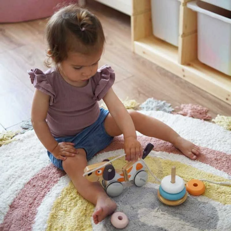 Viga Toys „Viga Polarb“ medinis šuo traukti