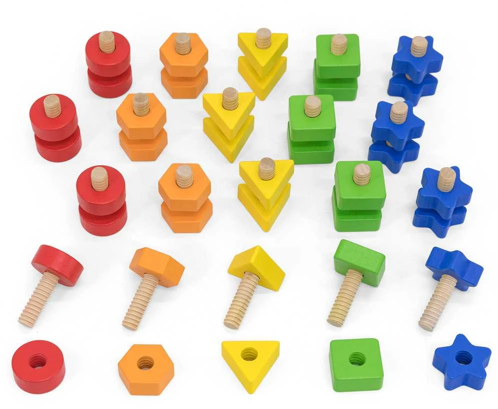 Viga Toys Veržlės ir varžtai“, VIGA rankų miklumą lavinantis žaislas