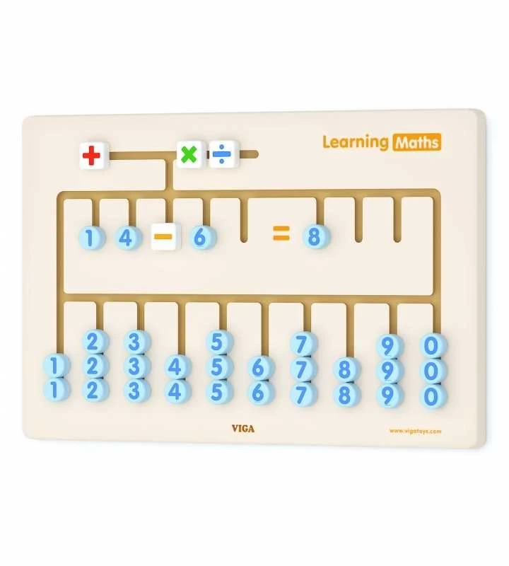 VIGA Sensoryinė lentelė mokymuisi skaičiuoti Montessori, FSC sertifikatas