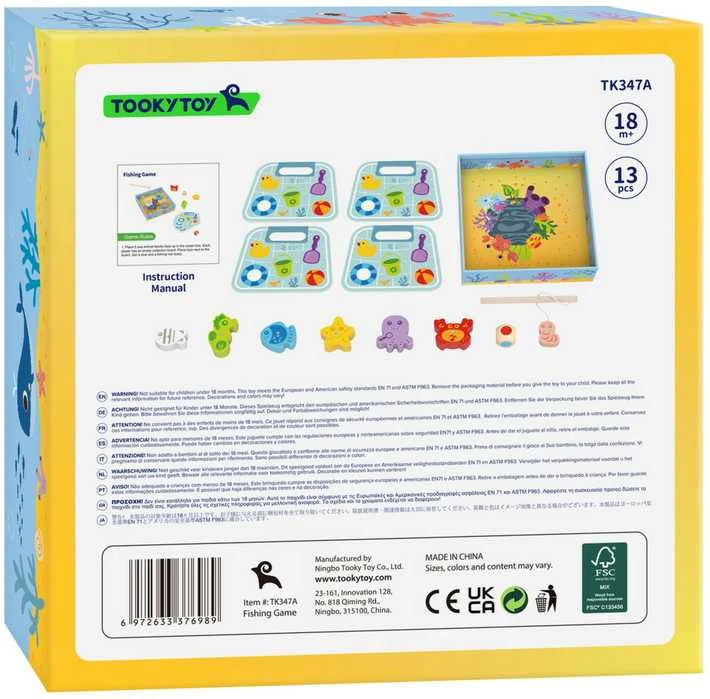 Viga Toys Medinė Sensoryinė Manipuliacinė Lentelė Žirafa su Dėlionėmis