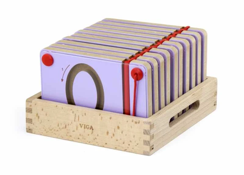 Viga Toys Mokymosi Tablėlės Su Skaičiais Montessori