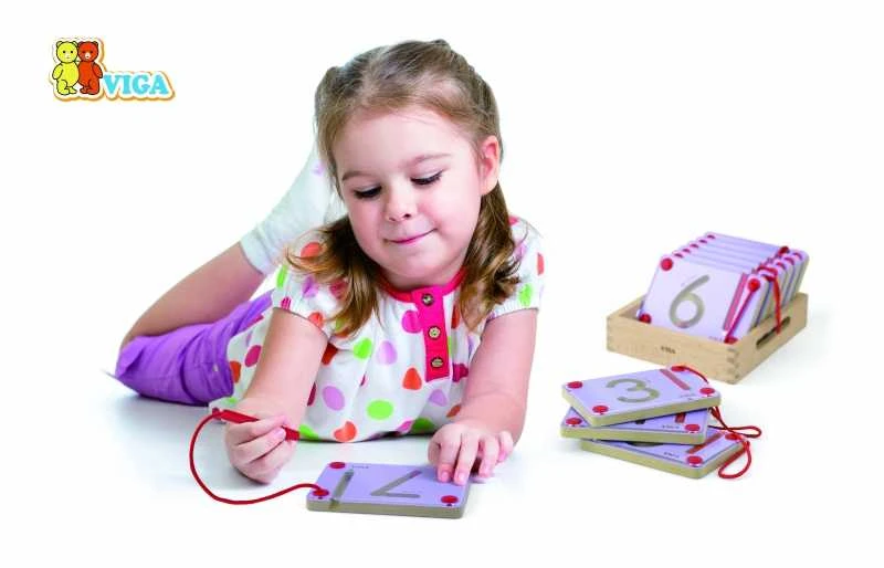 Viga Toys Mokymosi Tablėlės Su Skaičiais Montessori