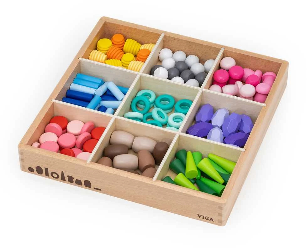 Viga Toys Medinių kaladėlių rinkinys VIGA Nature Treasures