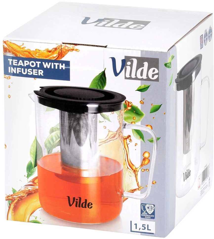 Vilde Arbatinukas 1,5 l su Filtru - Stiklinis Infuzorius