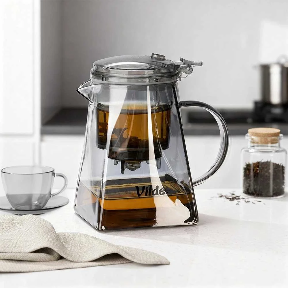 Vilde Arbatinukas 730 ml su Filtru Stiklinis Korpusas