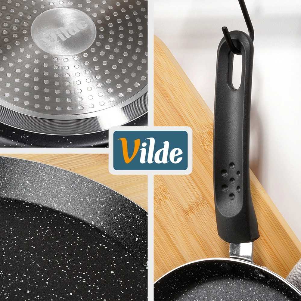 Vilde Būtiniausios Virtuvės Įrankis: Granito Padengta 26 cm Krepų Keptuvė