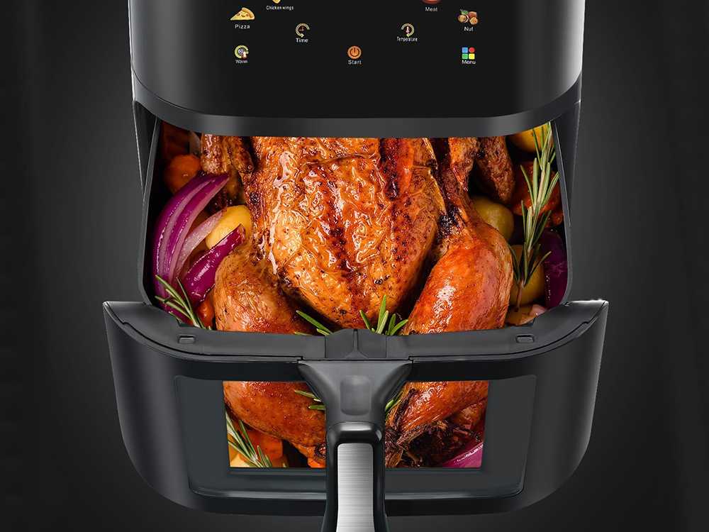 Alyvos neturintis didelis oro kepimo prietaisas 1400W 10L