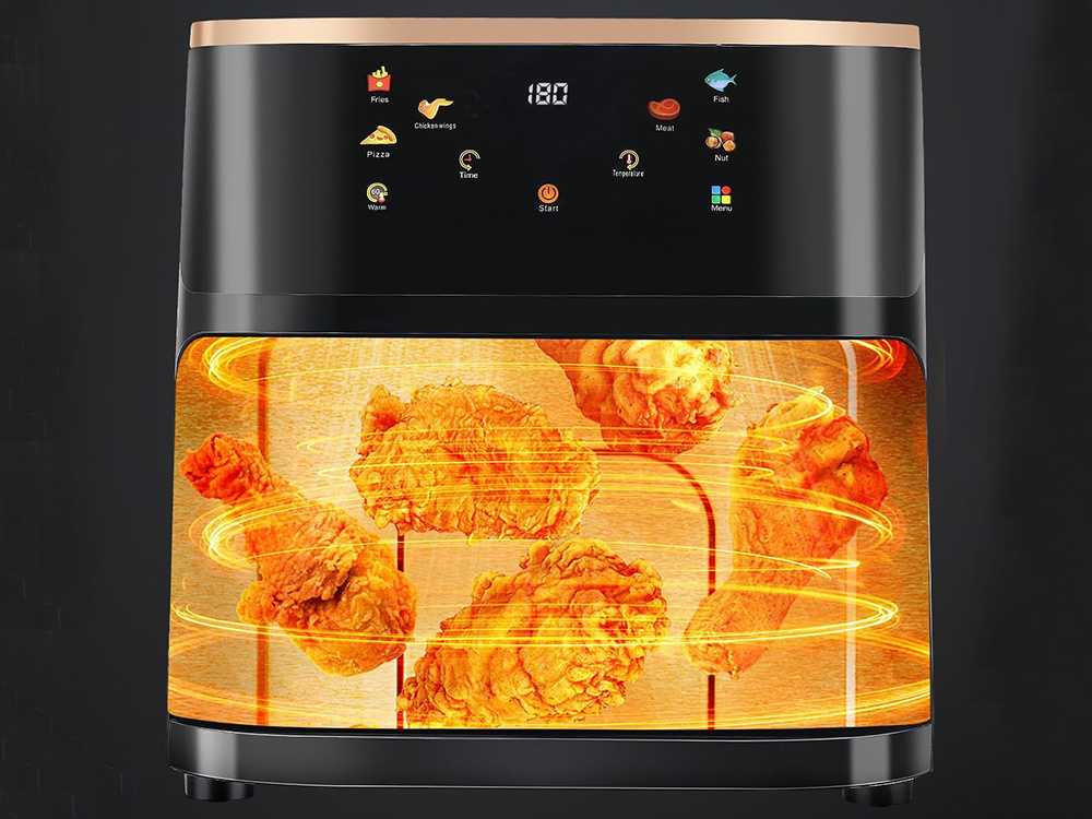 Alyvos neturintis didelis oro kepimo prietaisas 1400W 10L