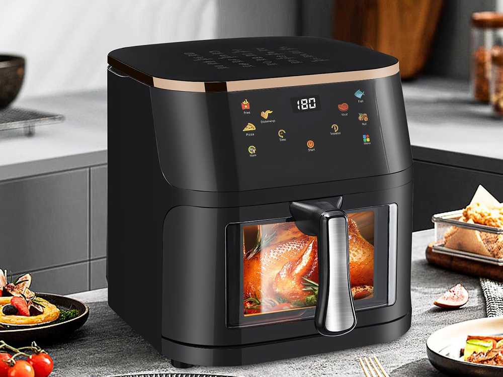 Alyvos neturintis didelis oro kepimo prietaisas 1400W 10L
