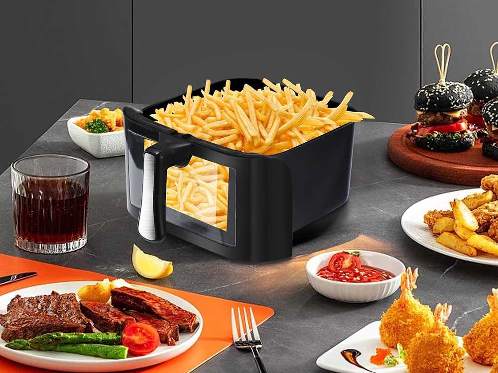 Alyvos neturintis didelis oro kepimo prietaisas 1400W 10L