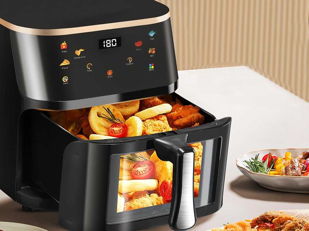 Alyvos neturintis didelis oro kepimo prietaisas 1400W 10L
