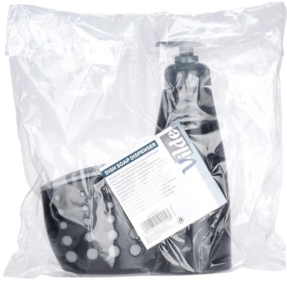 Vilde Indų plovimo priemonės dozatorius Juodas 370 ml