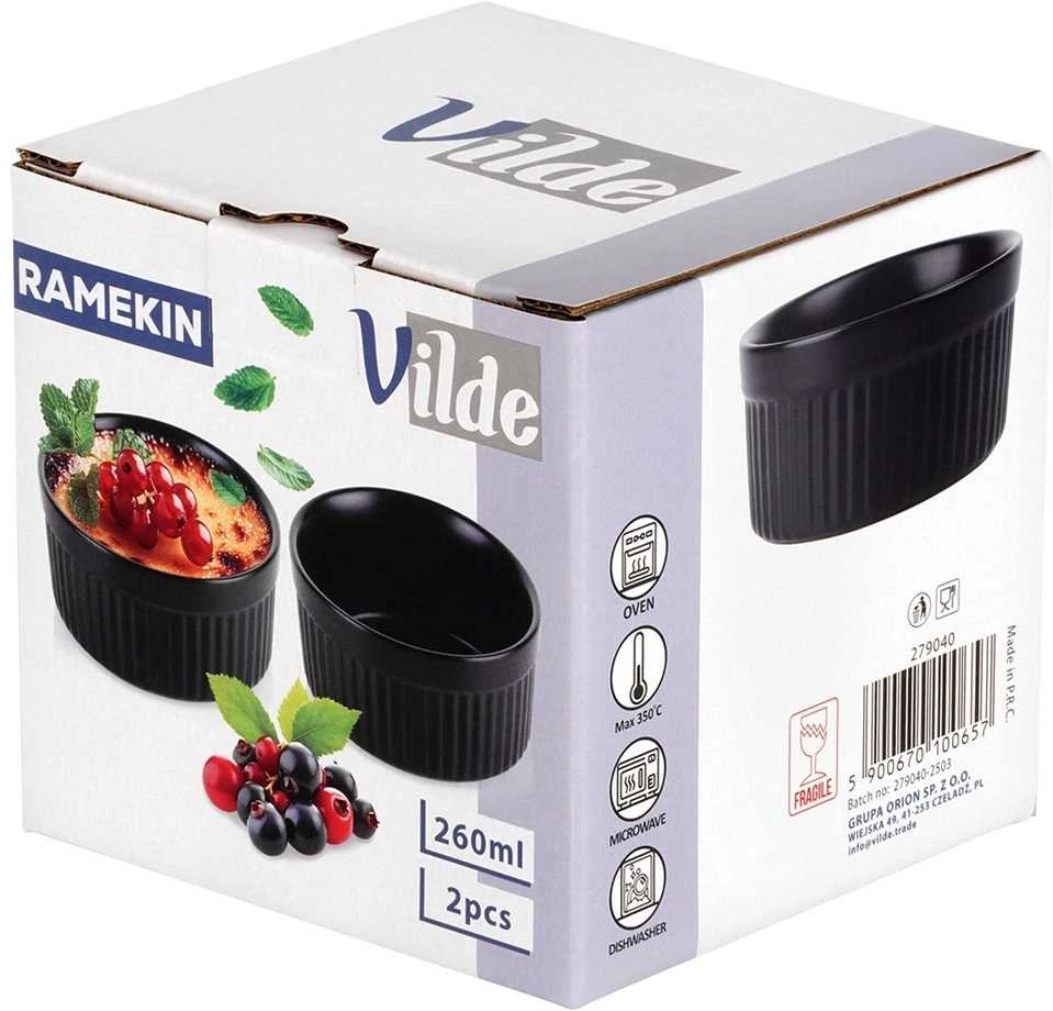 Vilde Keramikos Ramekinai 260 ml Juodi