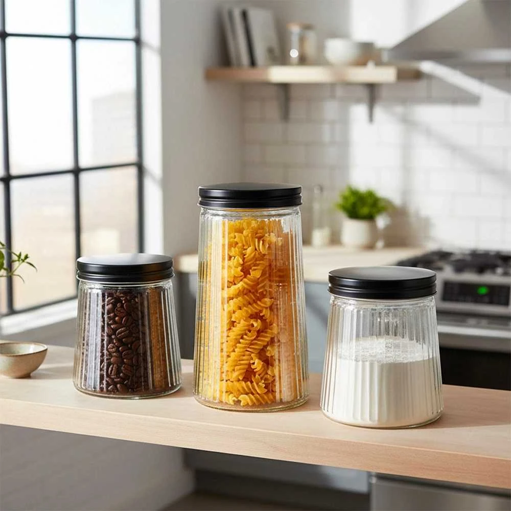 Vilde Maisto Saugojimo Dėžutė Stiklui 1,4 l - Dėžutė Sausoms Prekėms
