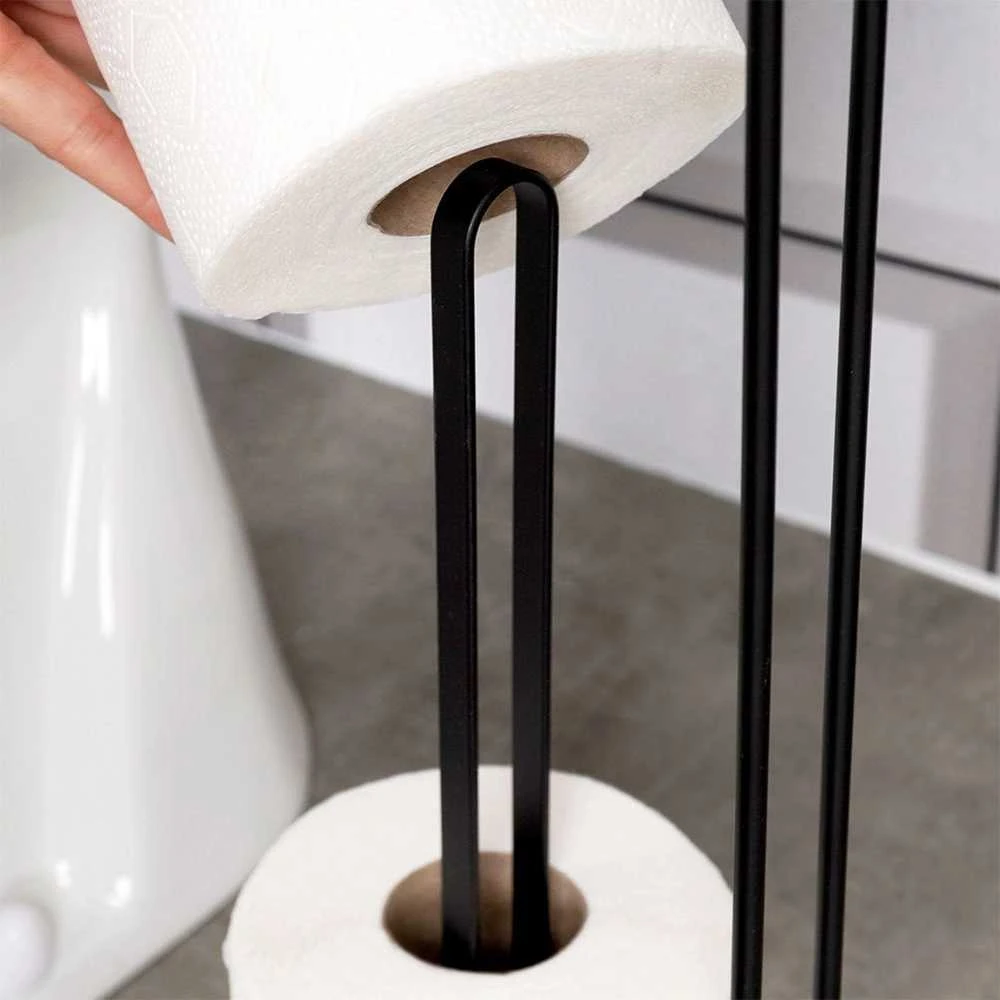 Tualetinio popieriaus laikiklis Vilde 54 cm, juodas
