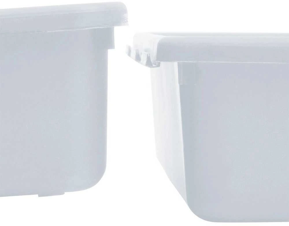 Storage Solutions Vilde Rašomojo stalo stalčių organizatorius baltas modulinis 8 vnt.