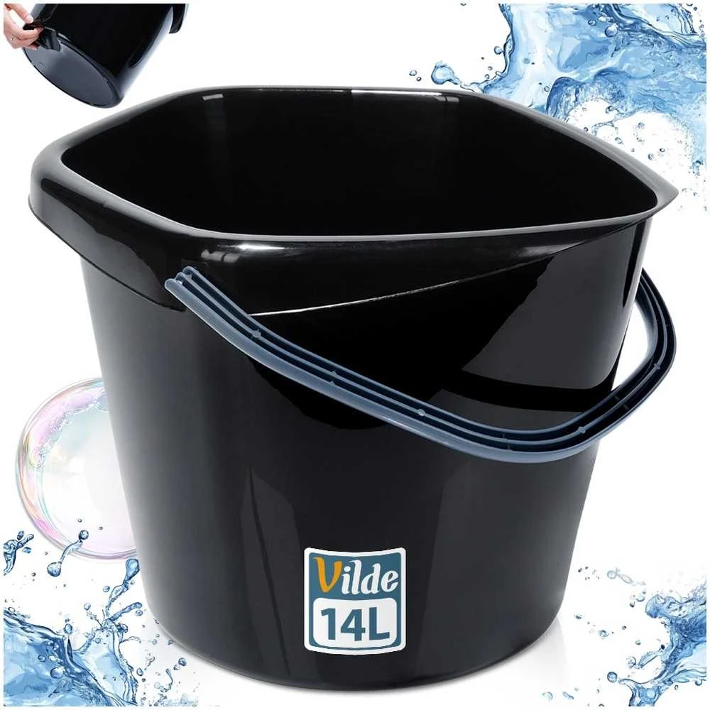 Barzdaskutė PSB Vilde Plastikinis Kibiras 14 L Juodas