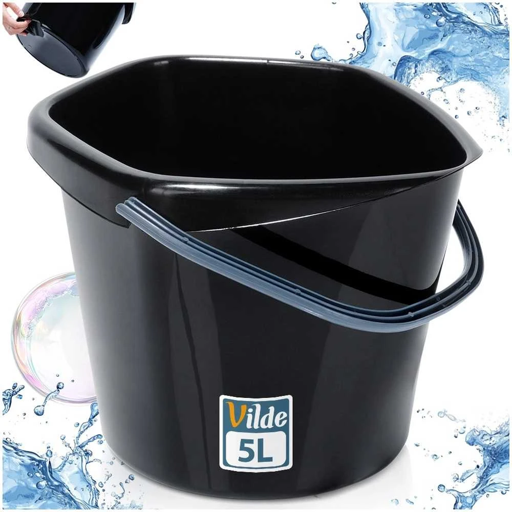 Barzdaskutė Kotarbau Vilde Plastikinis Kibiras 5 L Juodas