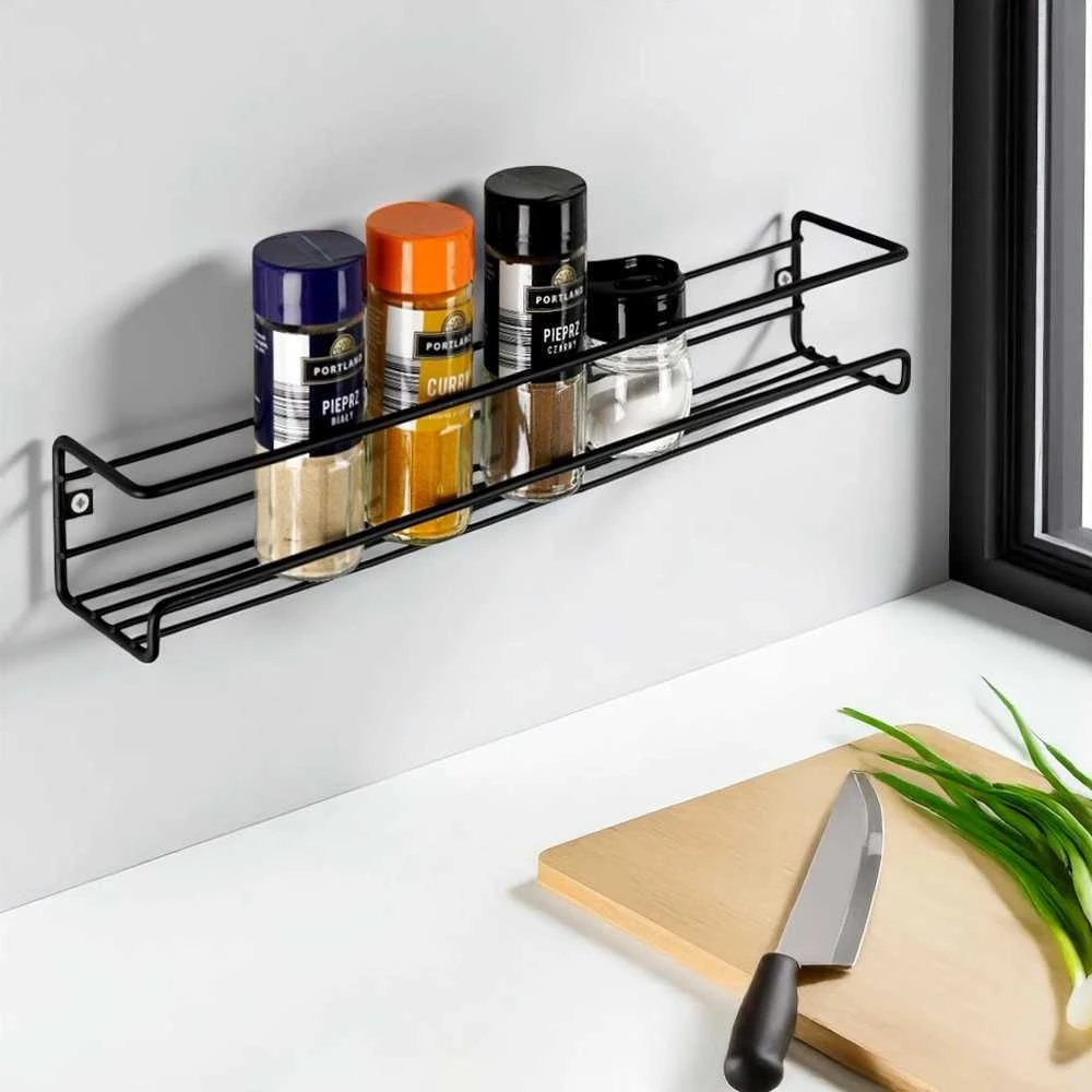 Vilde Prieskonių stovas metalinė juoda