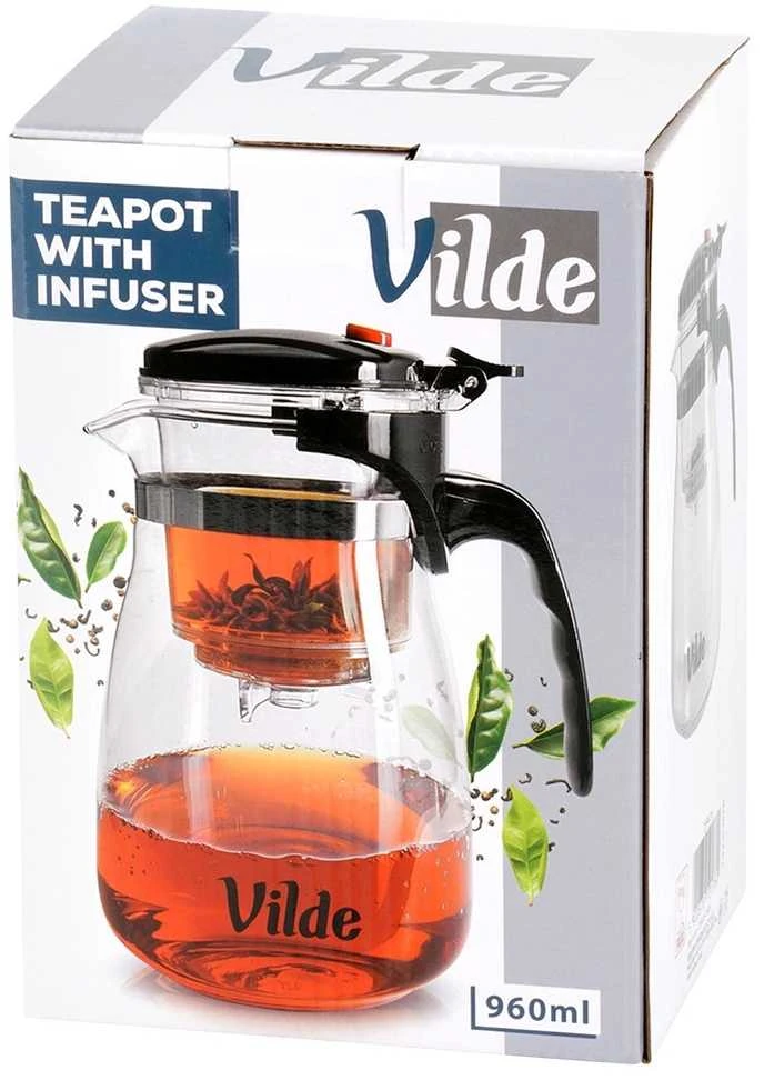 Vilde Stiklinė arbatinukė 960 ml su filtru