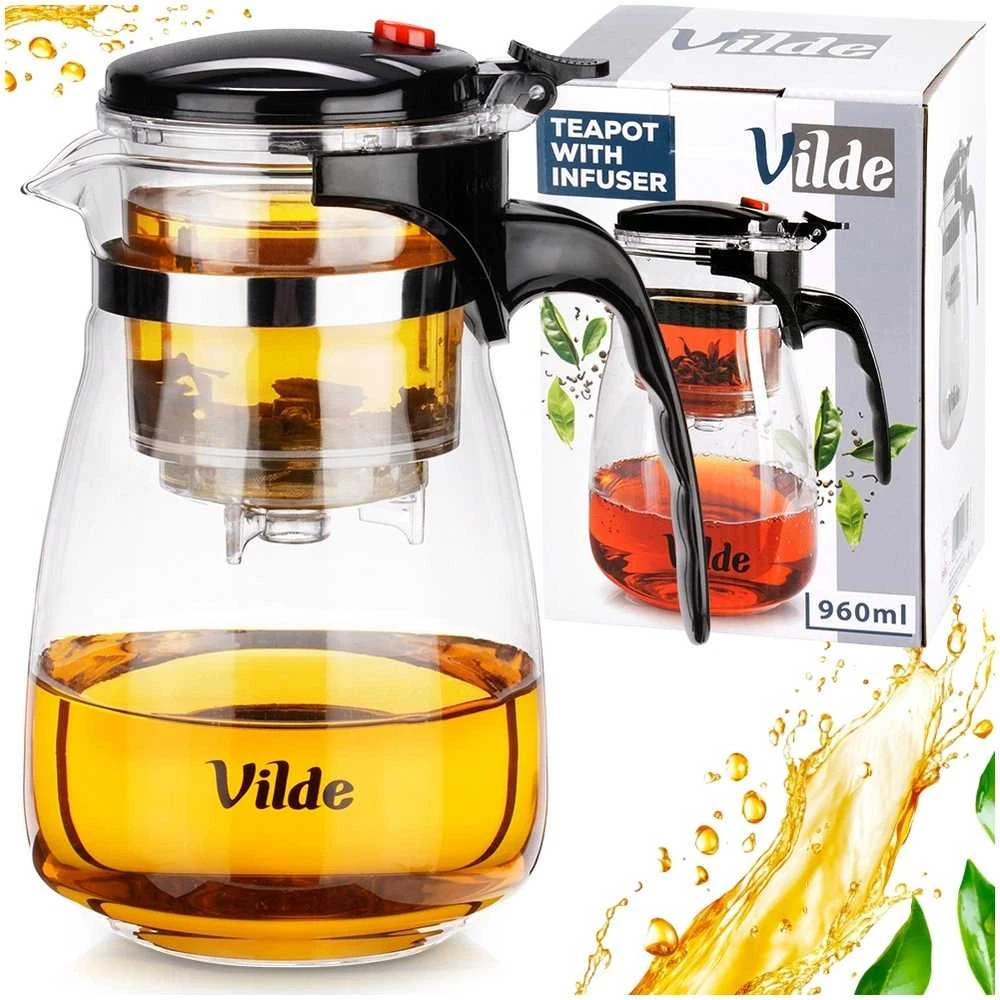Vilde Stiklinė arbatinukė 960 ml su filtru