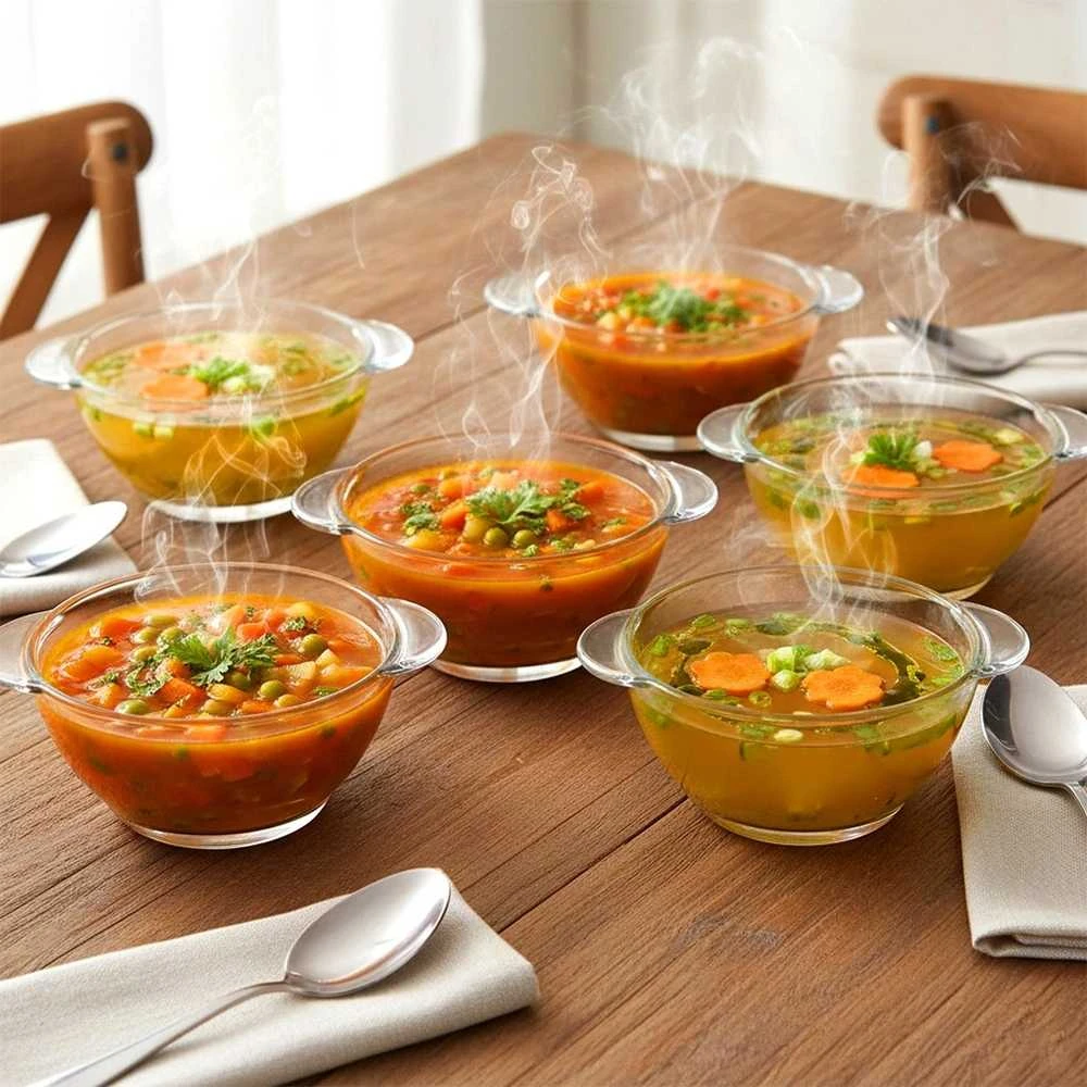 Glasmark Stiklinės lėkštės Vilde 420 ml, 6 vnt.