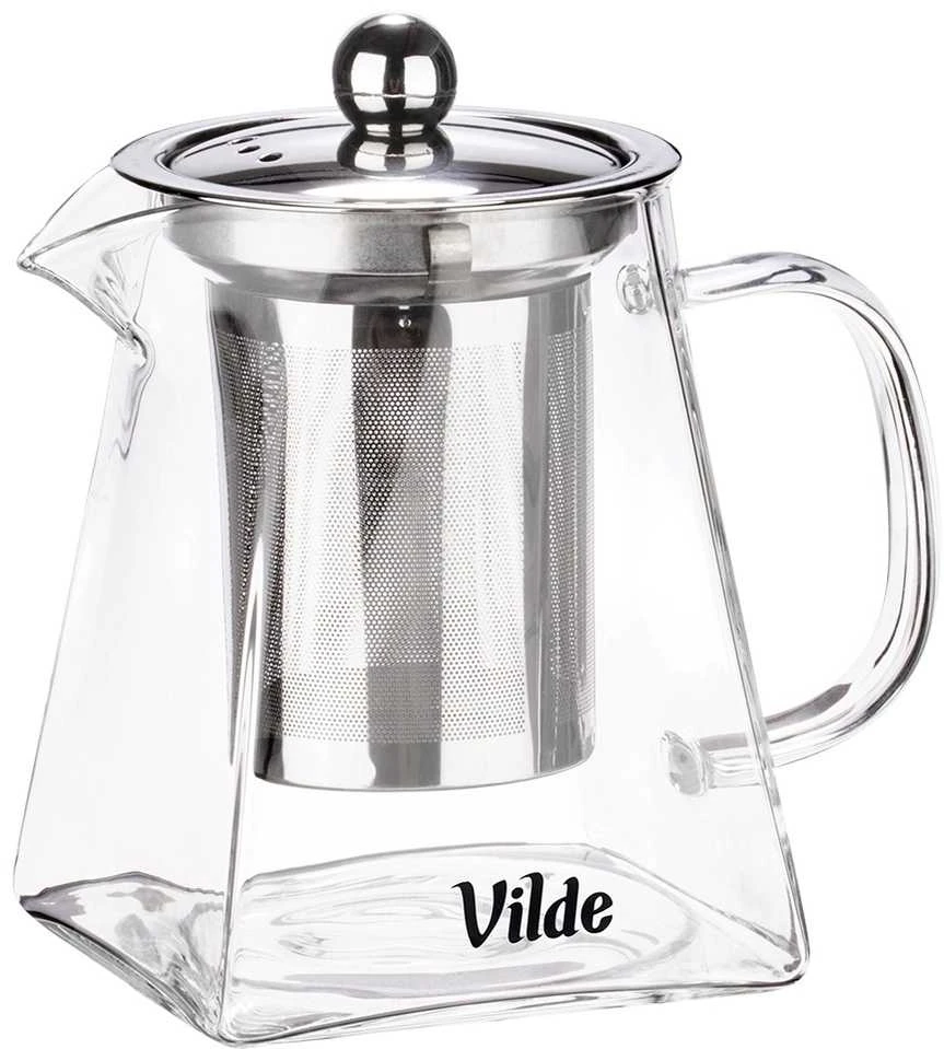 Vilde Stiklinis Arbatinukas 490 ml su Filtru